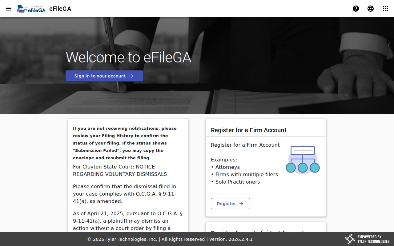 Catoosa County civil docket Magistrate e-filing route
