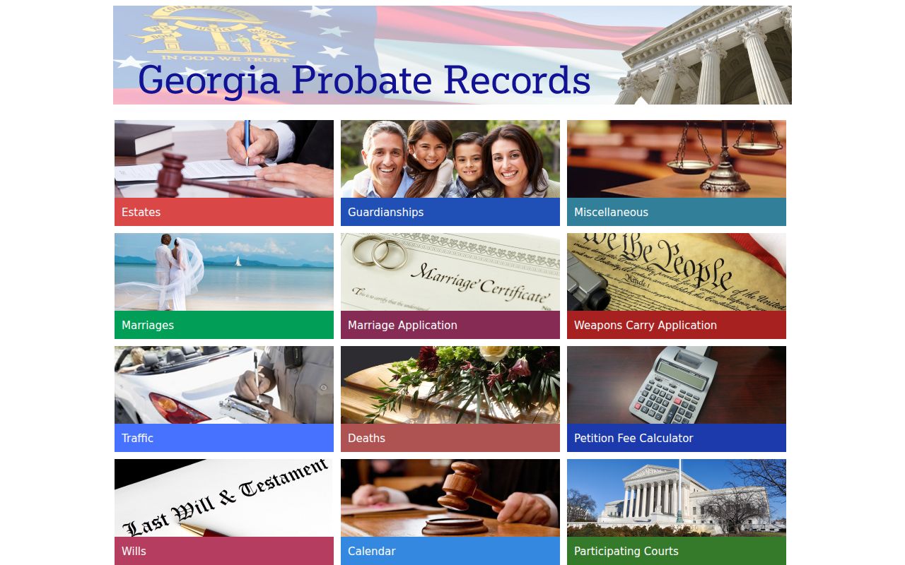 Catoosa County court record Georgia Probate Records portal