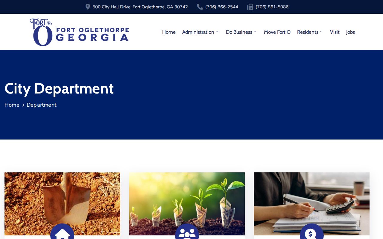 Fort Oglethorpe court docket city departments